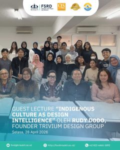 Guest Lecture “Indigenous Culture As Design Intelligence” oleh Rudy Dodo, Founder Trivium Design Group