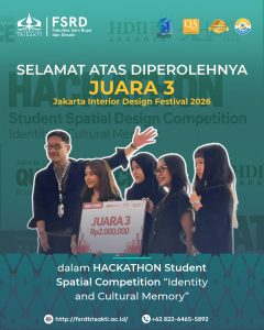 Selamat atas diperolehnya JUARA 3 Jakarta Interior Design Festival 2026